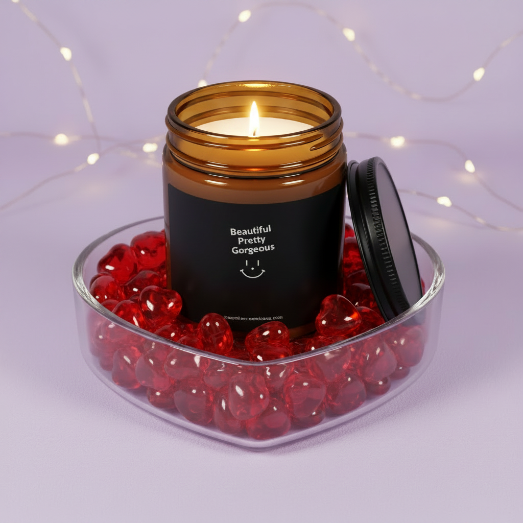 Beautiful Pretty Gorgeous Candle - Lit