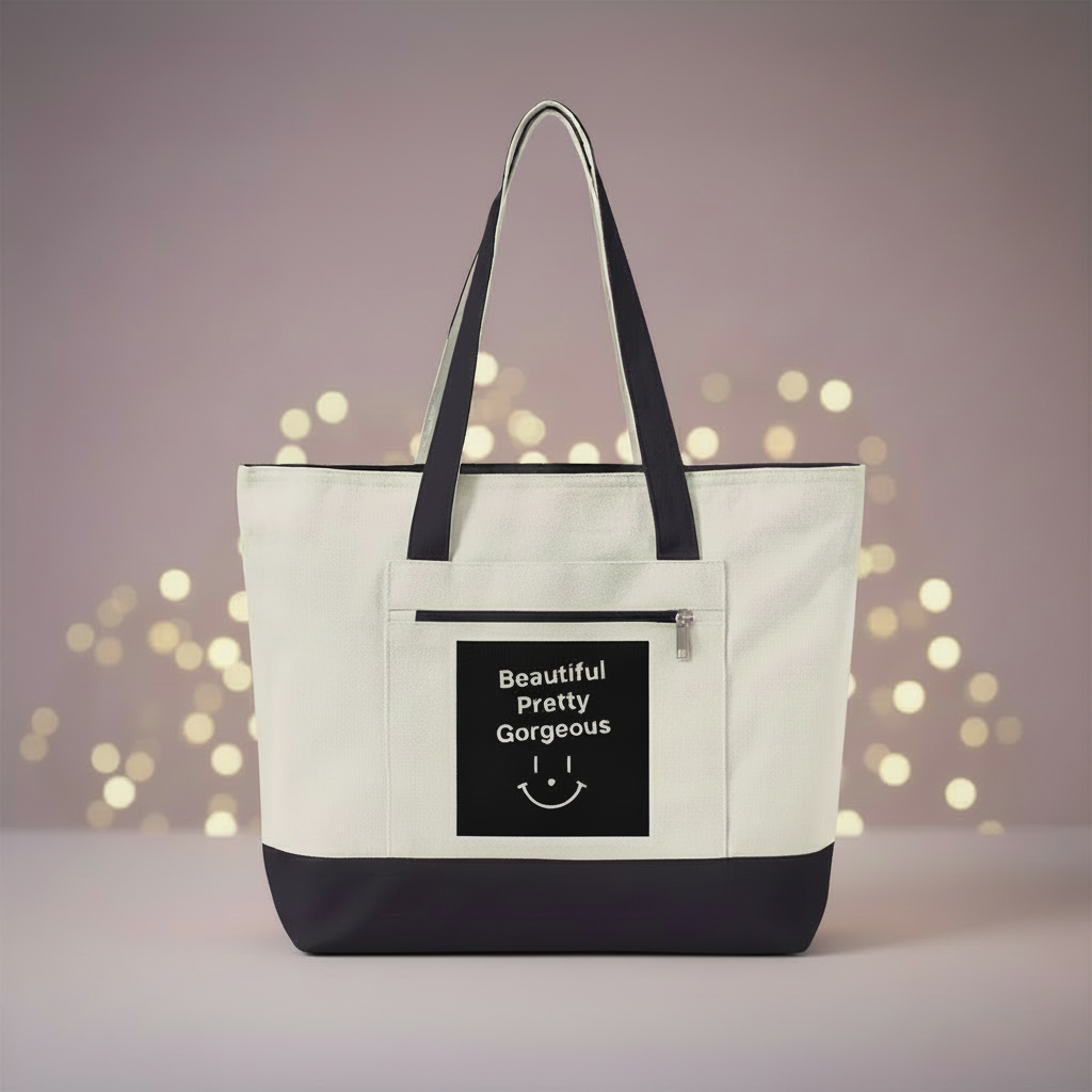 Beautiful Pretty Gorgeous Tote Bag - Dark Navy