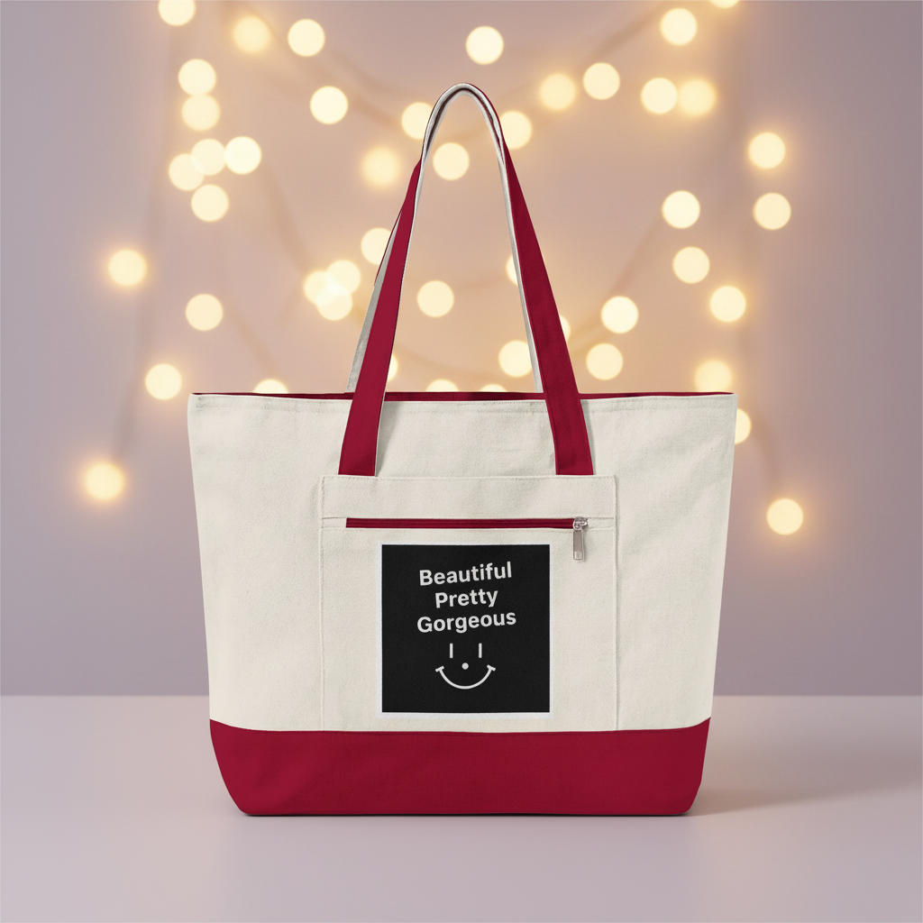 Beautiful Pretty Gorgeous Tote Bag - Red
