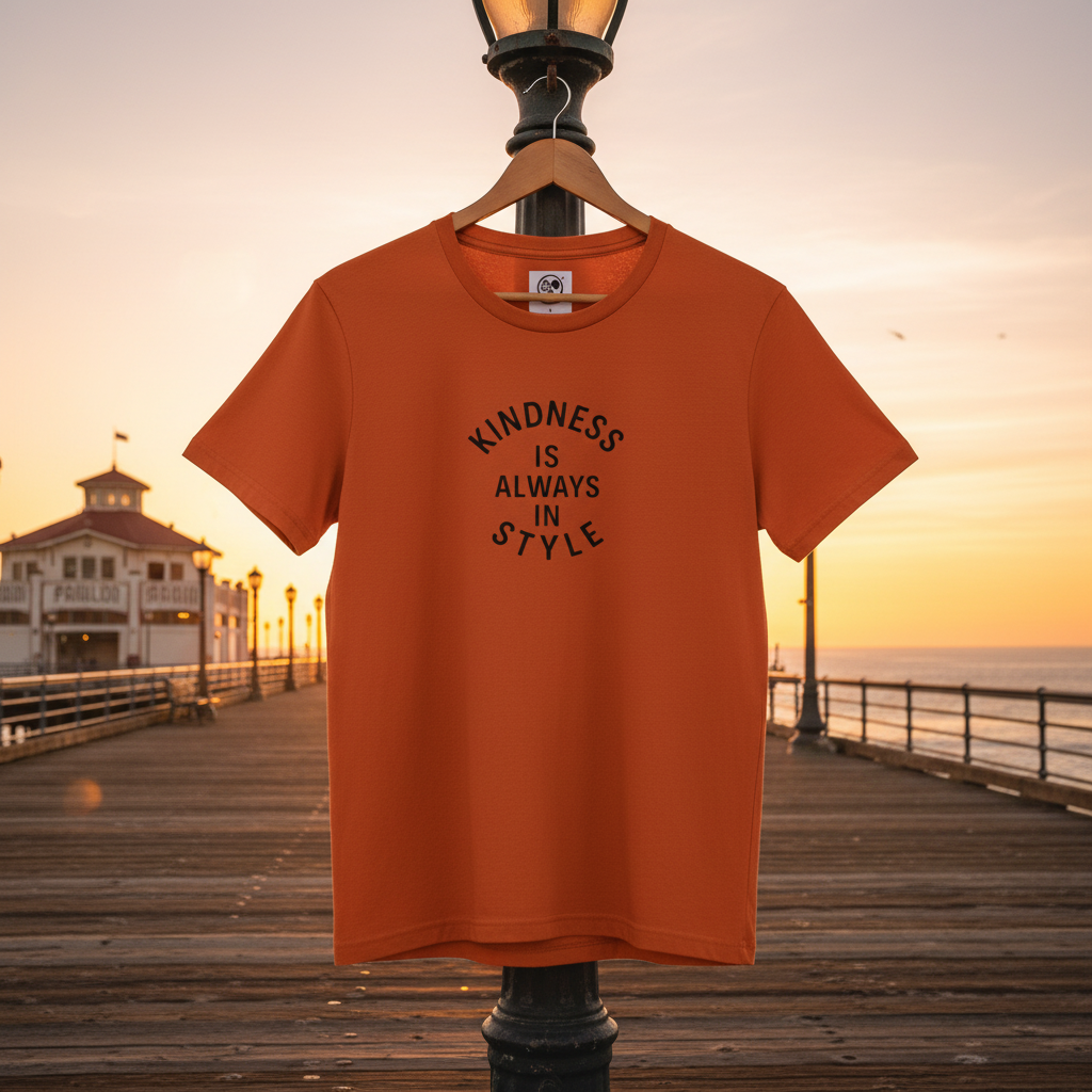 Burnt Orange on light pole