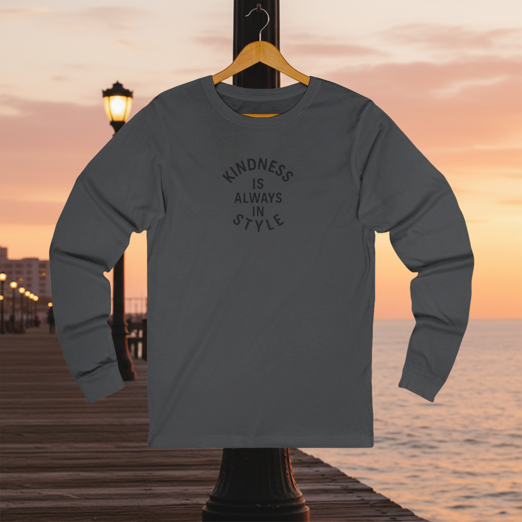 Charcoal Long Sleeve Pier Mockup