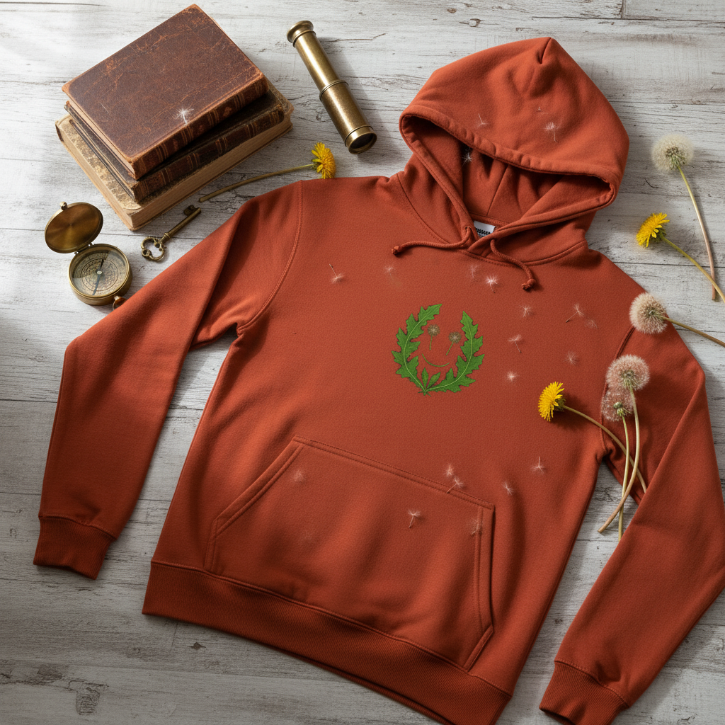 Elegant vintage mockup with dandelions