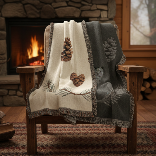 Forward-facing cabin blanket mockup