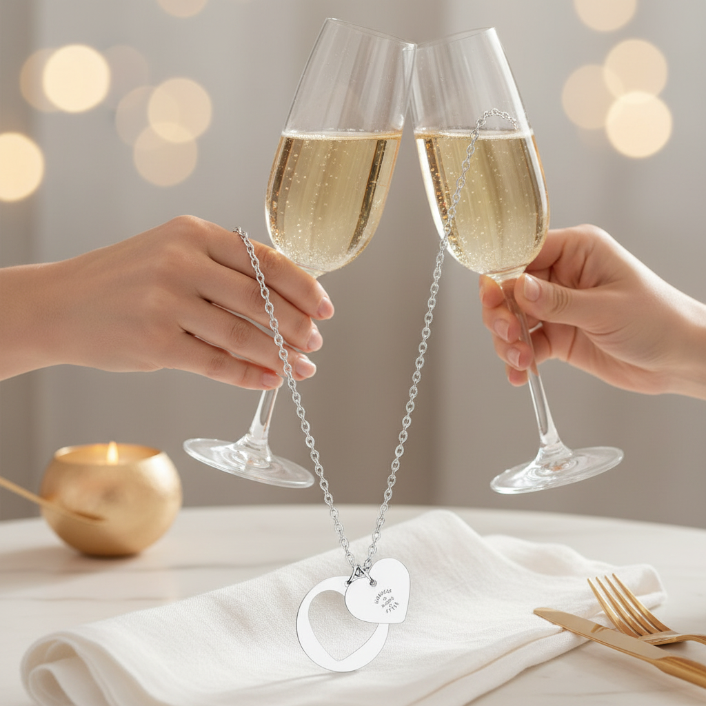 Necklace Toast to New Beginnings