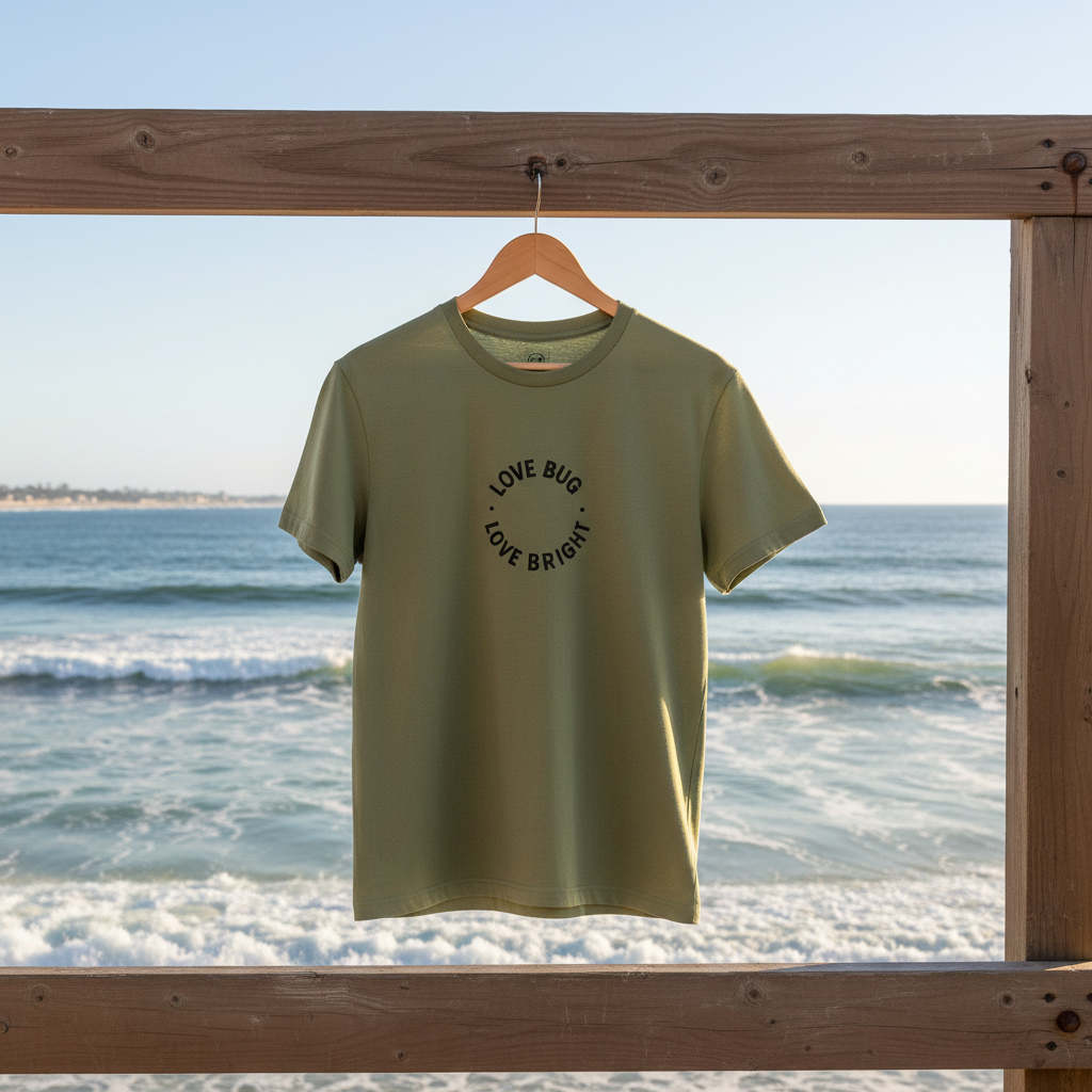 Olive Tee Pier Water Mockup