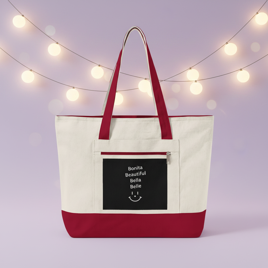 Red Tote - Soft Globe Lights