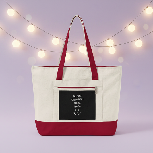 Red Tote - Soft Globe Lights