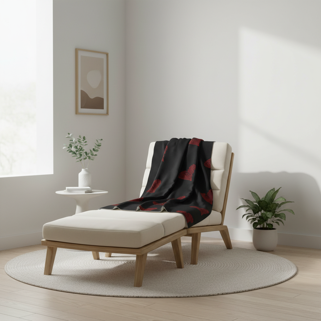 Relaxing bedroom couch mockup