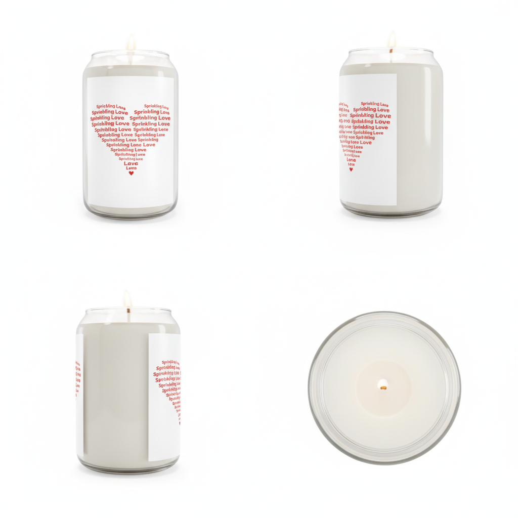 Sprinkling Love Candle Box Mockup