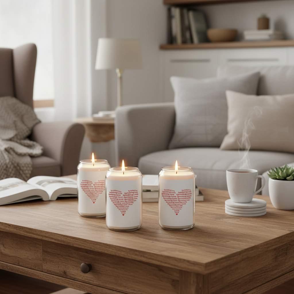 Sprinkling Love Candles Coffee Table
