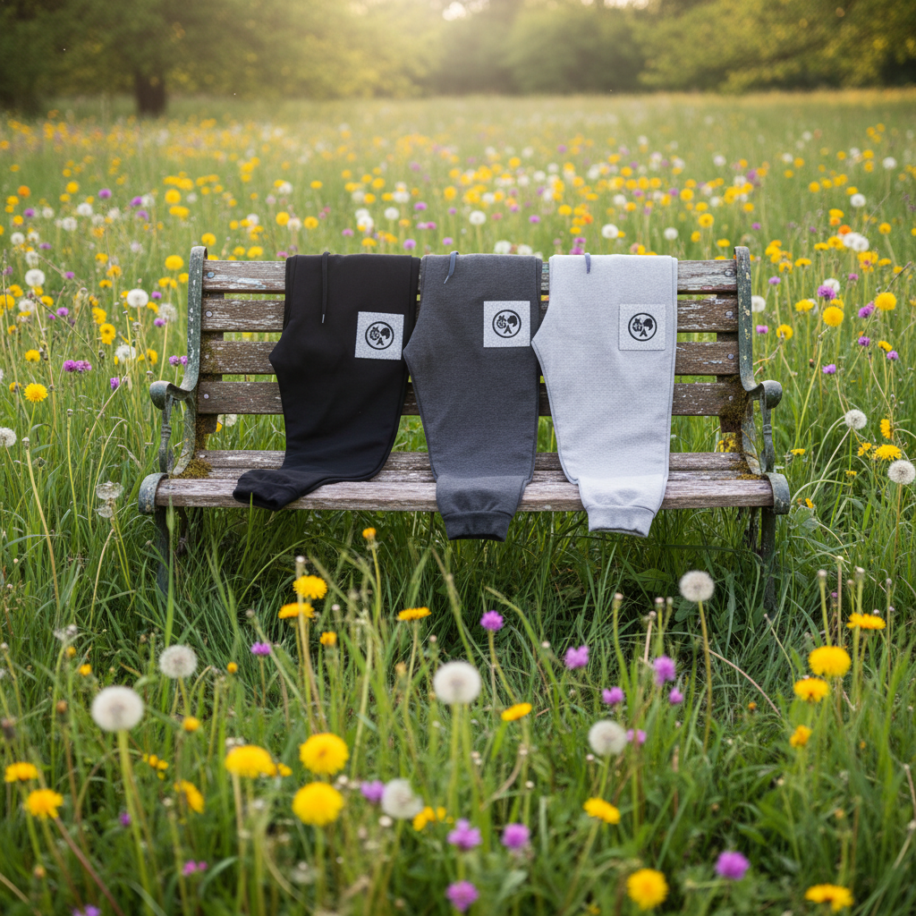 Sweatpants meadow lifestyle mockup