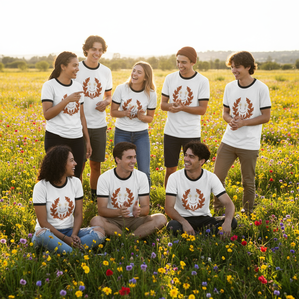 Wide meadow lifestyle shot with youth