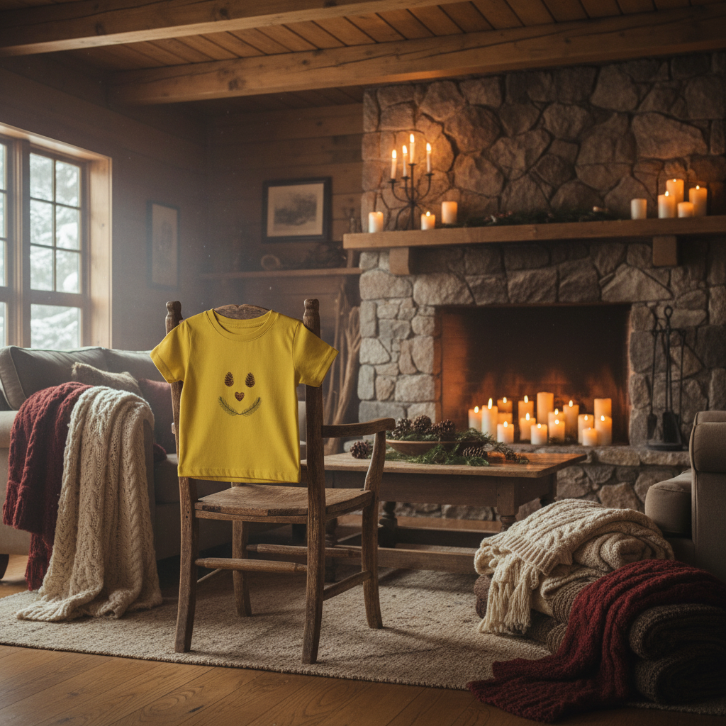 Yellow Tee - Elegant Product Display